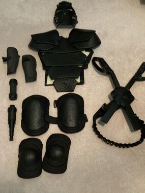 The Tick / Overkill - Black Tacticsl Accessory Armor  - Protective Gear Set
